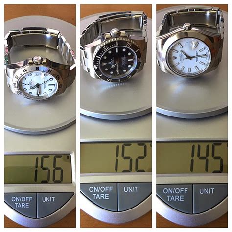 rolex submariner weight in grams